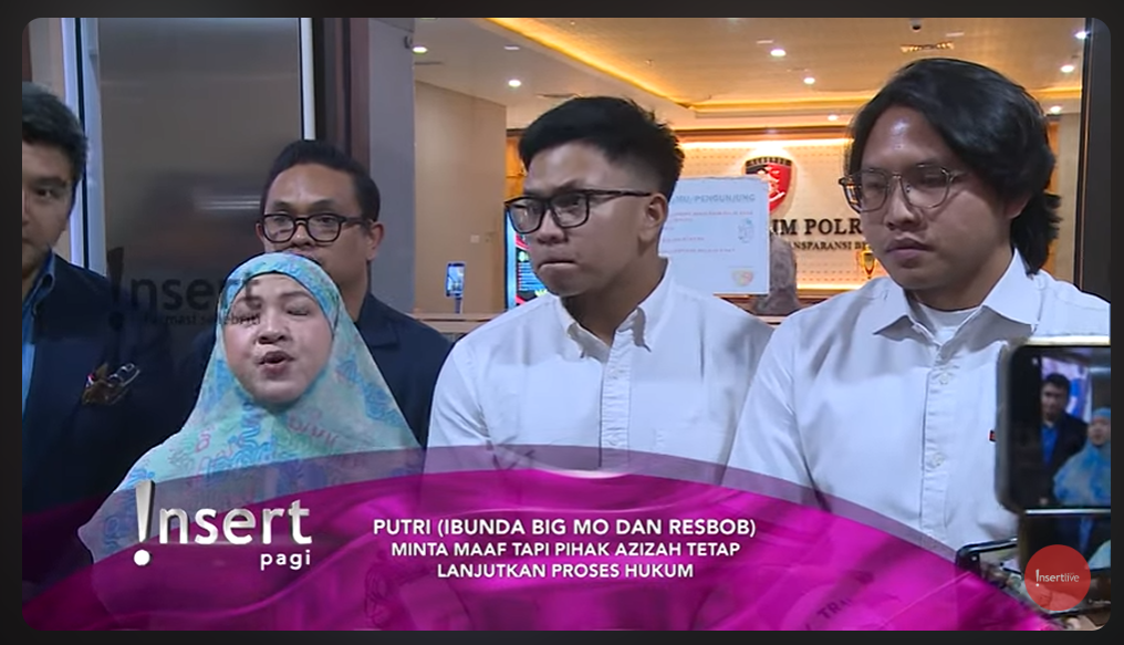 Ibunda Resbob dan Bigmo minta maaf pada Azizah Salsha.
